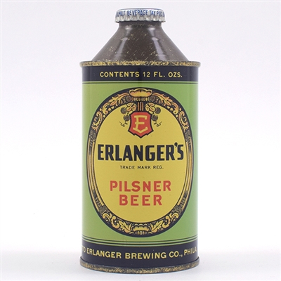 Erlangers Beer Cone Top FABULOUS 161-9 RARE
