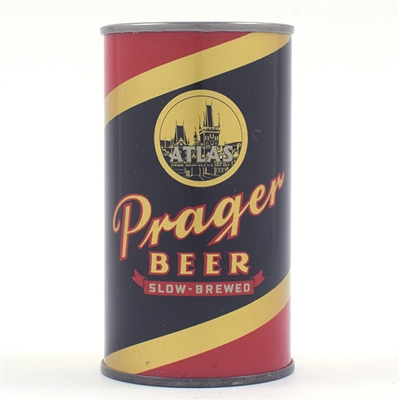 Atlas Prager Beer Opening Instruction Flat Top ENAMEL UNLISTED