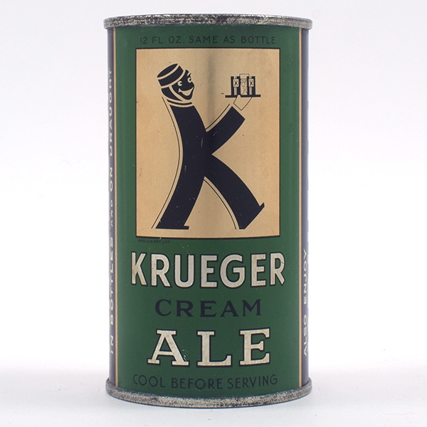 Krueger Ale Opening Instruction Flat Top SWEET 89-27