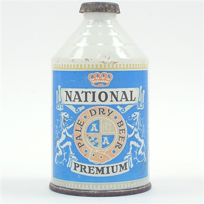 National Beer Crowntainer Cone Top BLUE UNLISTED RARE
