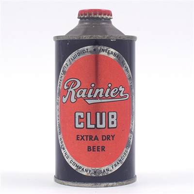 Rainier Club EXTRA DRY Beer Cone Top 180-19