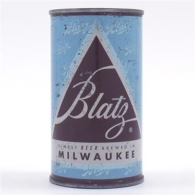 Blatz Beer Christmas Set Can LIGHT BLUE Flat Top 39-11