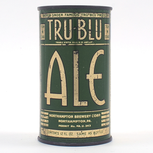 Tru Blu Ale Opening Instruction Flat Top RARE 140-10