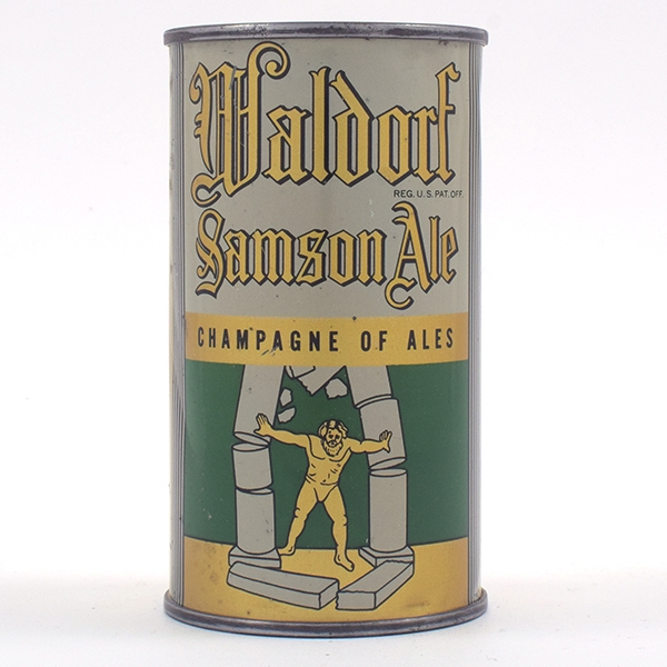 Waldorf Samson Ale Opening Instruction Flat Top NICE 144-1