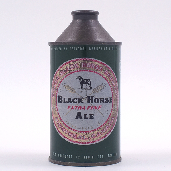Black Horse Ale Dawes Canadian Cone Top NATIONAL
