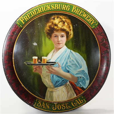 Fredericksburg Brewery Pre-prohibition Advertising Tray