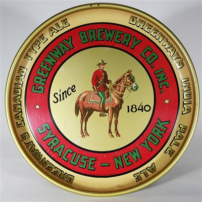 Greenway Brewery Canadian Mountie Tray