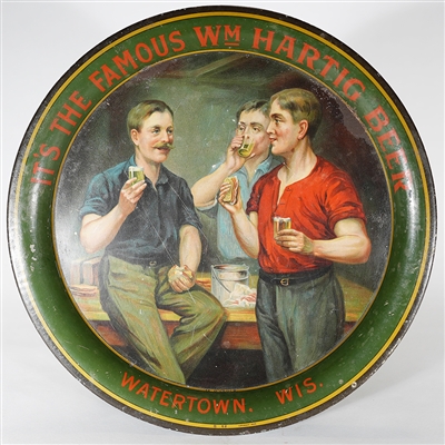 Wm. Hartig Beer Watertown Wisconsin Pre-proh Tray -RARE-