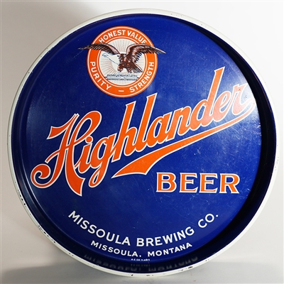 Highlander Beer Missoula Brewing Tray