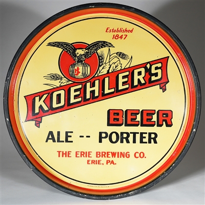 Koehler Beer Ale Porter Serving Tray