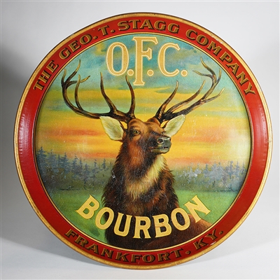 O.F.C. Bourbon Stagg Advertising Tray