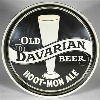 Old Bavarian Hoot-Mon Ale Advertising Tray