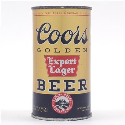Coors Export Lager Flat Top THOROUGHLY AGED 51-16