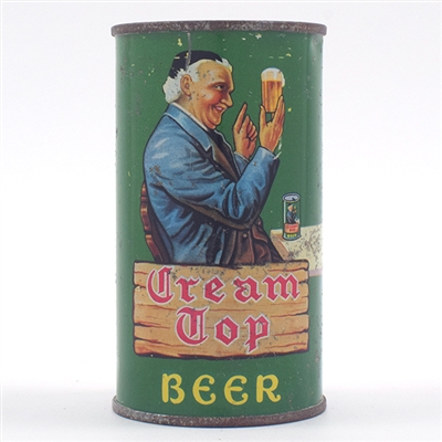 Cream Top Beer Opening Instruction Flat Top MANHATTAN 52-7