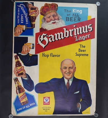 Gambrinus Brewing King of All Beer Printer Proof CHICAGO 