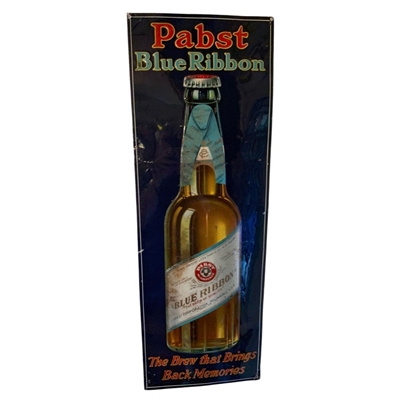 Pabst Blue Ribbon Prohibition Era Tin Litho Sign 