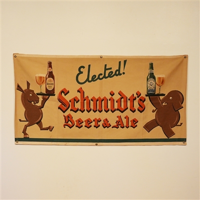 Schmidts Democratic Donkey Republican Elephant Banner 