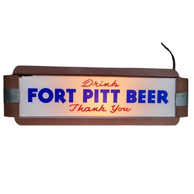 Fort Pitt Beer Illuminated GILLCO Sign 