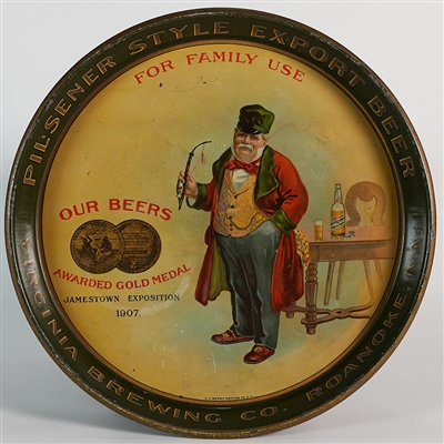 Virginia Brewing Jamestown Exposition Gold Medal Pre-pro Tray RARE 
