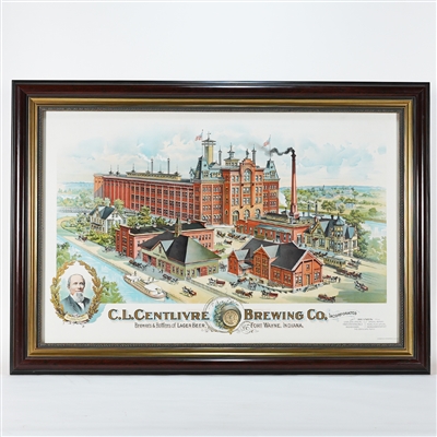Centlivre Brewing Factory Scene Lithograph 