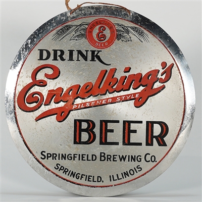 Engelking Beer Springfield Brewing LEYSE Sign RARE 