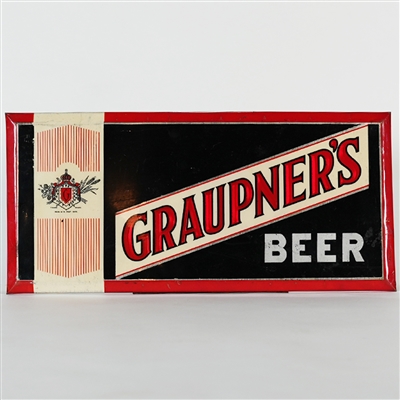 Graupners Beer Celluloid over TOC Advertising Sign 