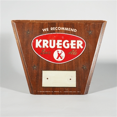 Krueger Beer Ale Easel Back Point of Purchase Display 