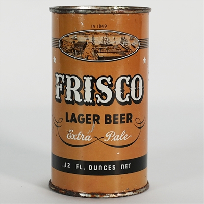 Frisco Lager Beer Instructional Flat Top Can 67-9