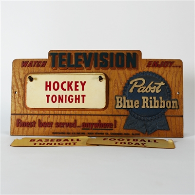 Pabst Blue Ribbon Watch TV  Composite Sign 