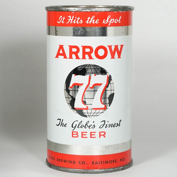 Arrow 77 Beer Flat Top BALTIMORE SILVER 32-8