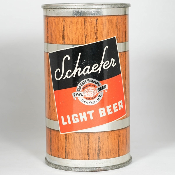 Schaefer Light Beer Display INSTRUCTIONAL Flat Top 127-38