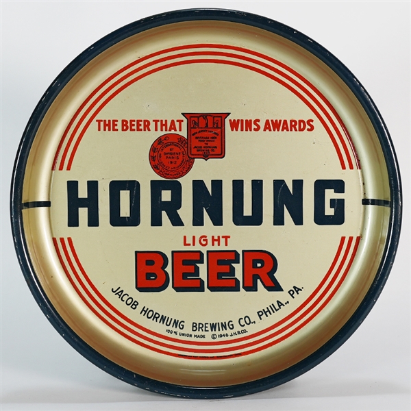 Hornung Light Beer That Wins Awards Tray 