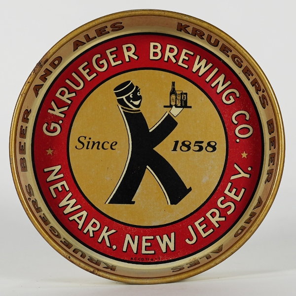 Krueger Brewing Since 1858 Beer Ale Tip Tray 