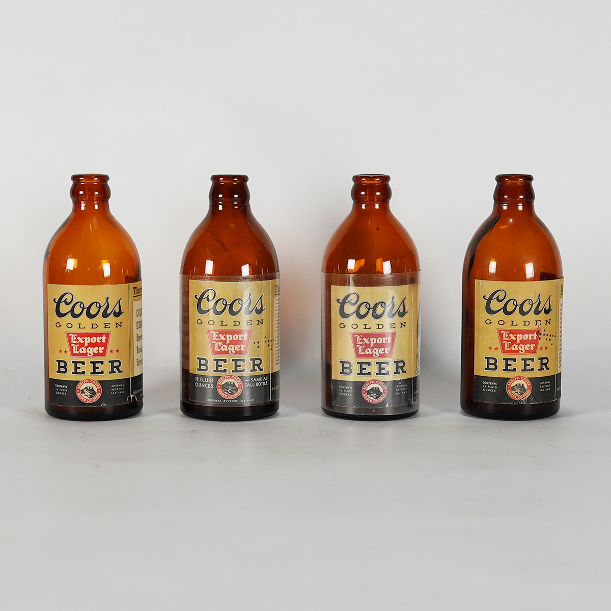 Lot Detail - Adolph Coors Golden Export Lager Stubby Beer Bottle Set