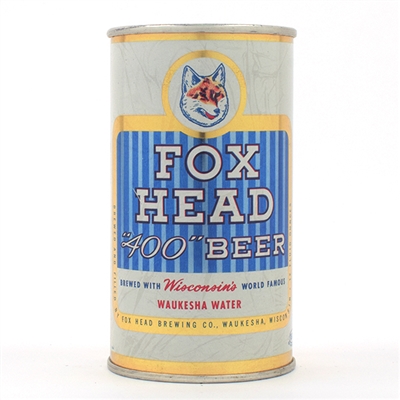 Fox Head 400 Beer Flat Top WHITE TEXT UNLISTED