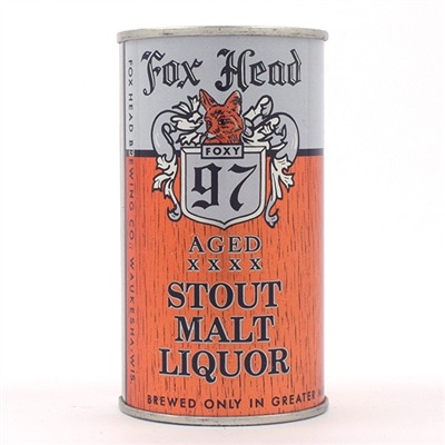 Fox Head 97 Stout Malt Liquor Flat Top 66-19
