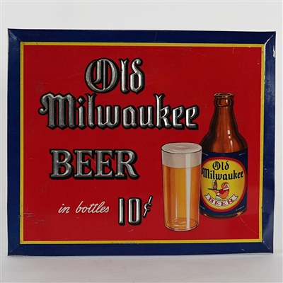 Old Milwaukee Beer 10 Cents Steinie Bottle TOC Sign