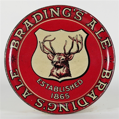 Bradings Ale  Stag Head Tip Tray Canada