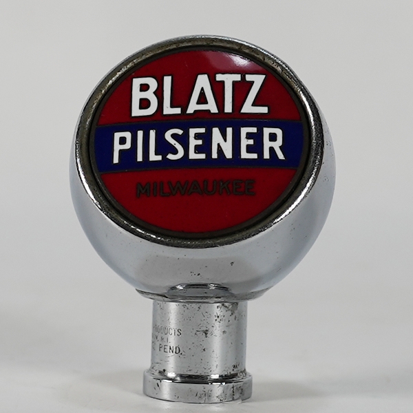 Blatz Pilsener Milwaukee Chrome Torpedo Tap Knob 