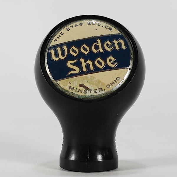 Wooden Shoe Star Service Black Ball Tap Knob 