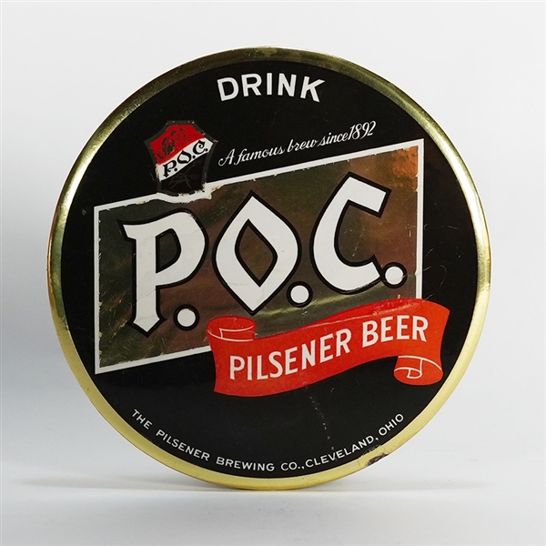 POC Famous Brew Since 1892 Pilsner Beer Button 