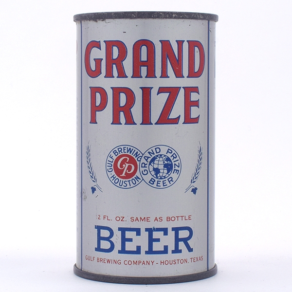 Grand Prize Beer Opening Instruction Flat Top 74-6 NICE