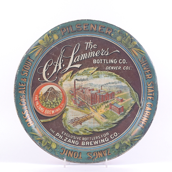 C A Lammers Bottling Co Pre-Prohibition Tray SCARCE ZANG