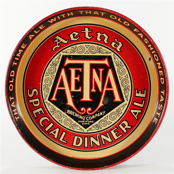 Aetna Special Dinner Ale Old Time Ale Old Fashioned Taste Tray TOUGH