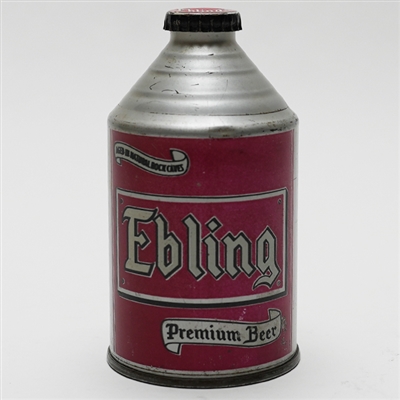 Ebling Beer RED Crowntainer VERY RARE 193-11