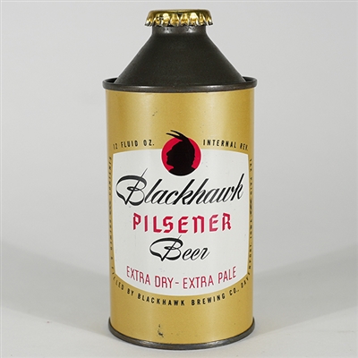 Blackhawk Pilsener Beer Cone Top SUPER CLEAN 152-27