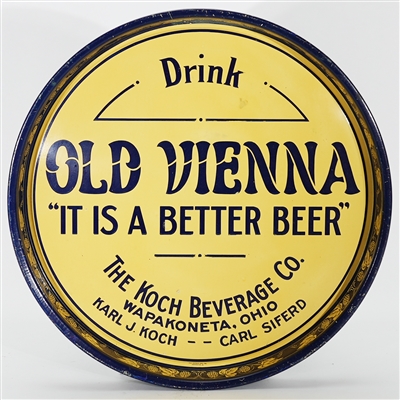 Koch Beverage Drink Old Vienna Better Beer Tray TOUGH 