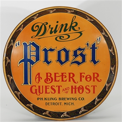 PH Kling Drink Prost Beer Guest Host Tray DETROIT SWEET 