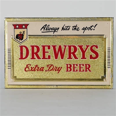 Drewrys Extra Dry Beer Foil Laminated Composite Sign EXCELLENT 