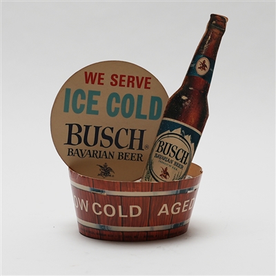 Busch We Serve Ice Cold Bavarian Beer Bar 3D Folding Display 